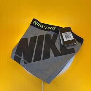 Nike Womens Pro 3" Logo Shorts - Black/White